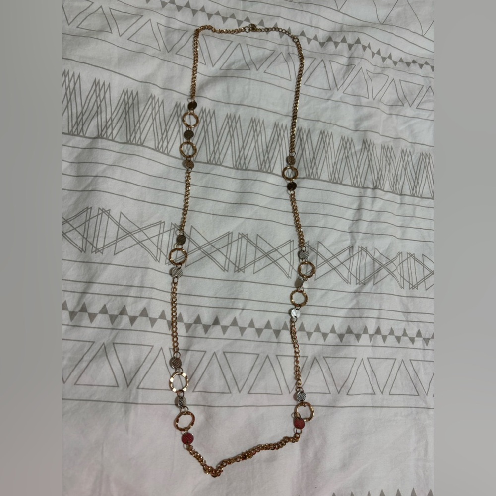 Two-Toned Long Necklace
